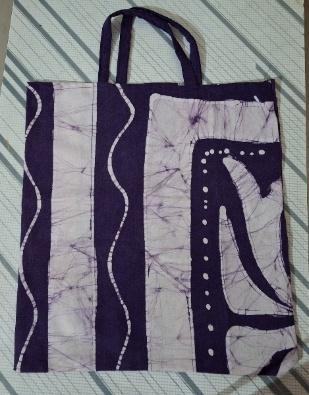 Handcrafted reusable cloth bags produced by women artisans